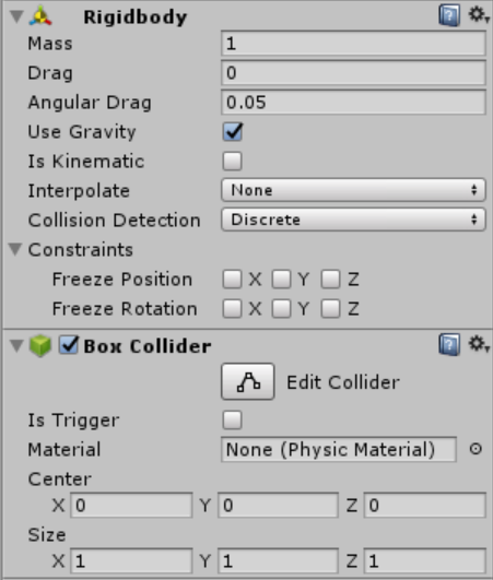 Unity Rigidbody や Collider の設定により変化する 当たり判定の性質 後編 Bard は楽して暮らしたい