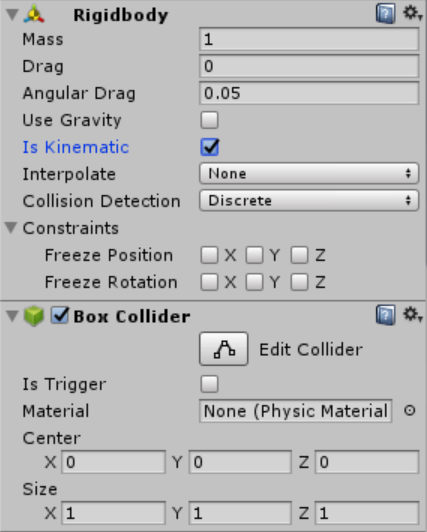 Unity Rigidbody や Collider の設定により変化する 当たり判定の性質 後編 Bard は楽して暮らしたい